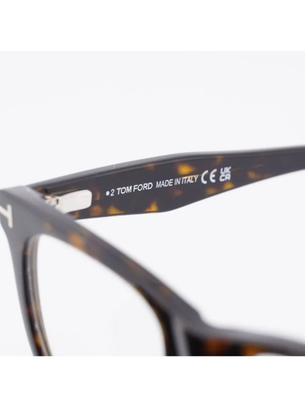 Tom Ford FT5970-B 052 Eyeglasses Havana 50mm Square Frame, Clip-On Creen
